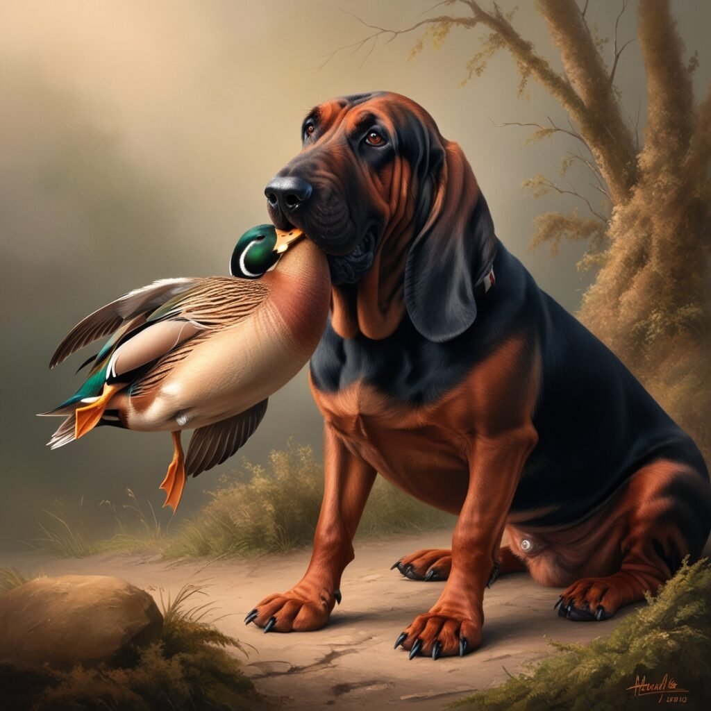 Bloodhound large hunting dog breeds 