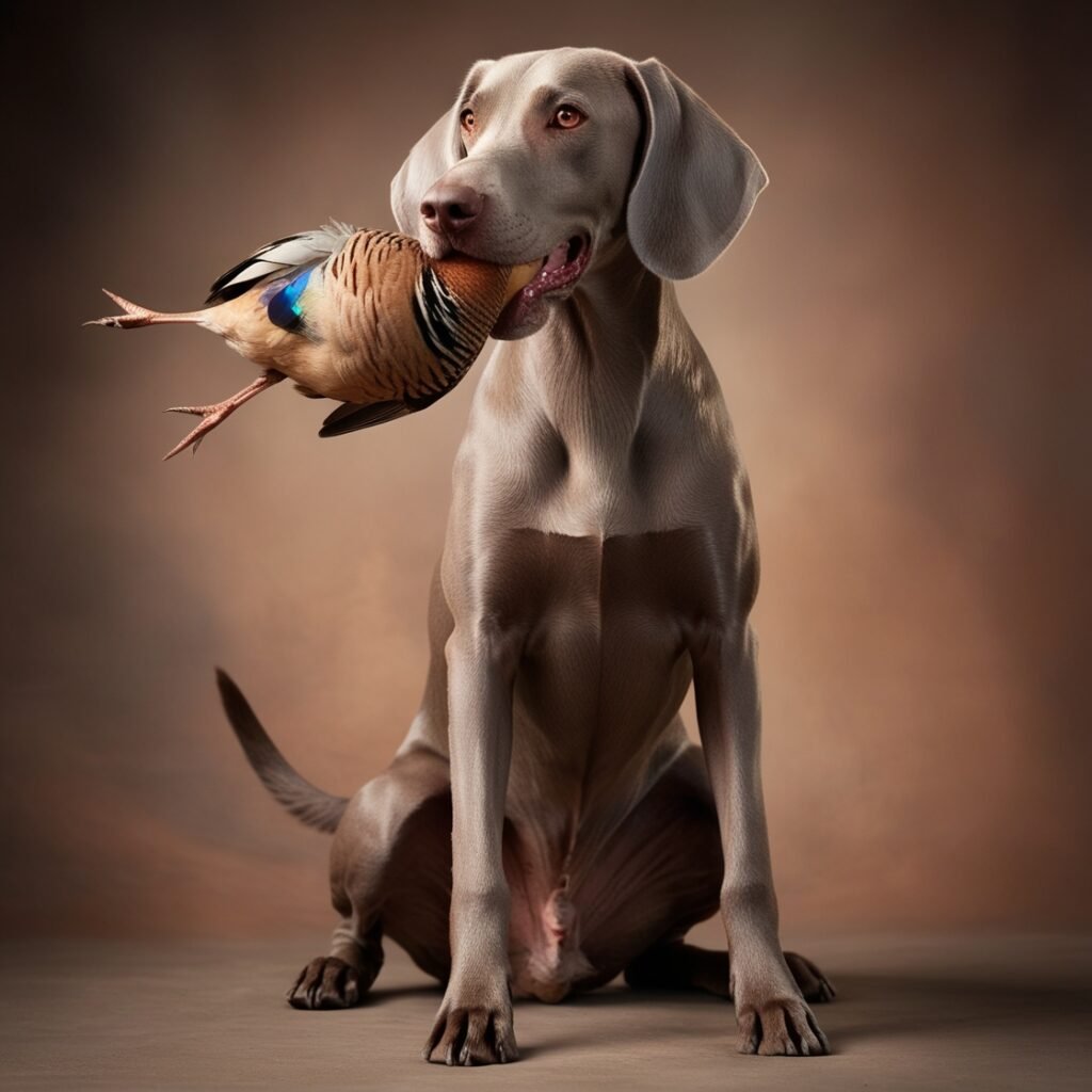 Weimaraner hunting dog breeds 