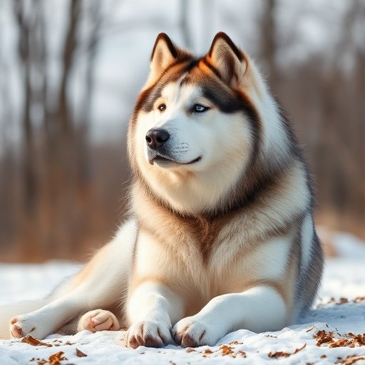 Alaskan Malamute big Fluffy dog breeds 